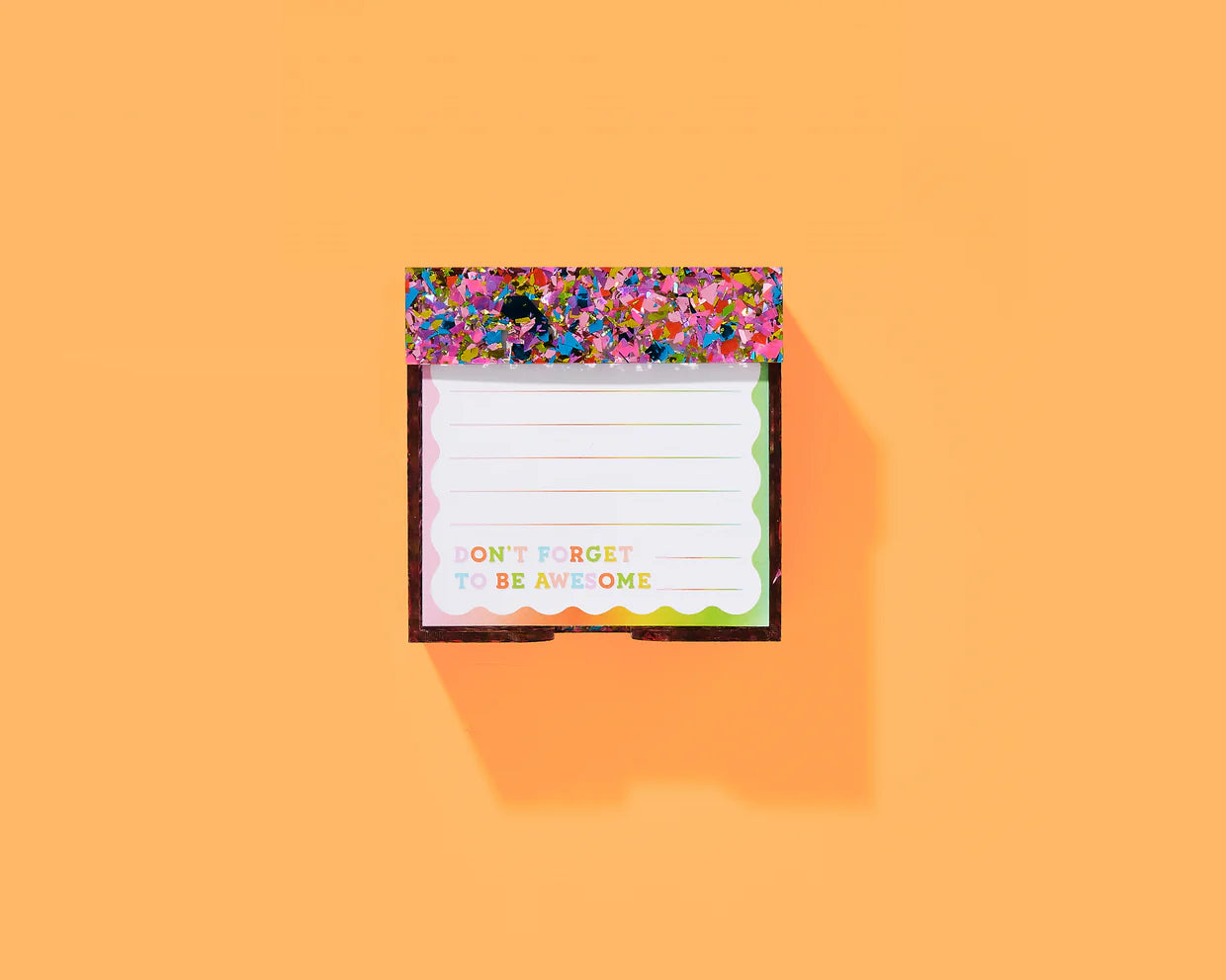 Happy Confetti Note + Holder