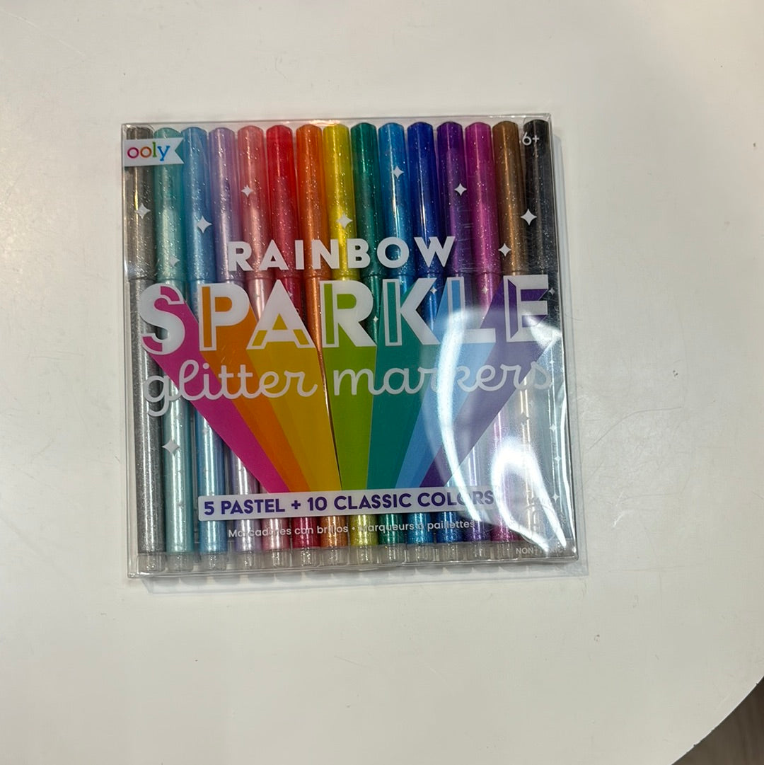 Ooly Rainbow Sparkle glitter markers