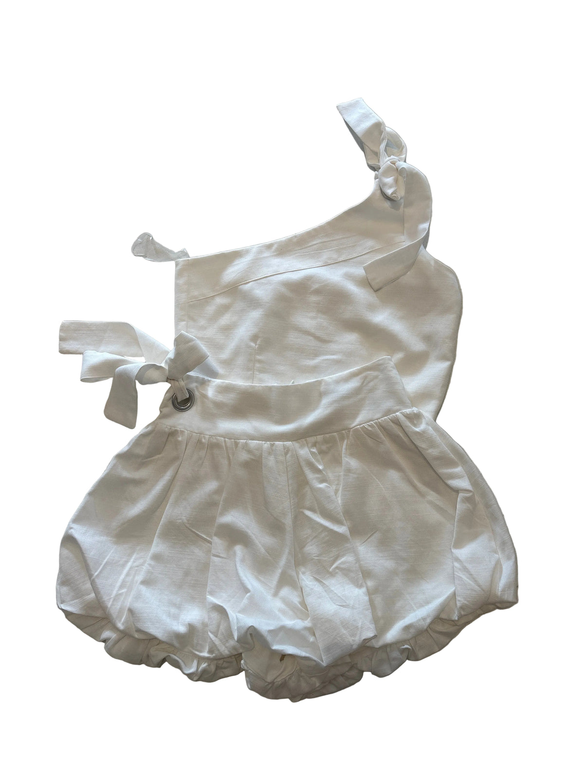 Bubble Short/ One Shoulder Set