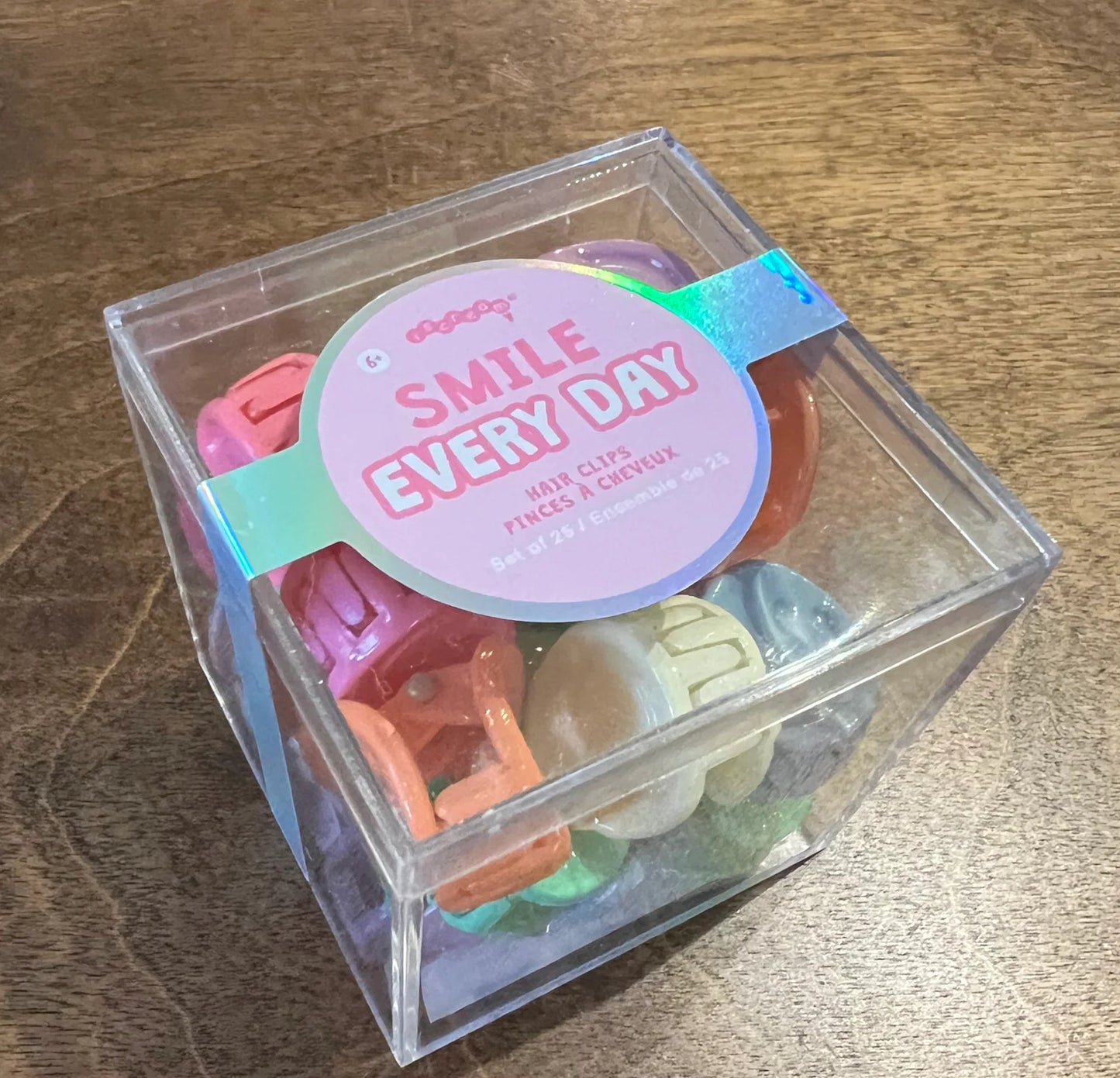 Mini Smile Hair Clips Set