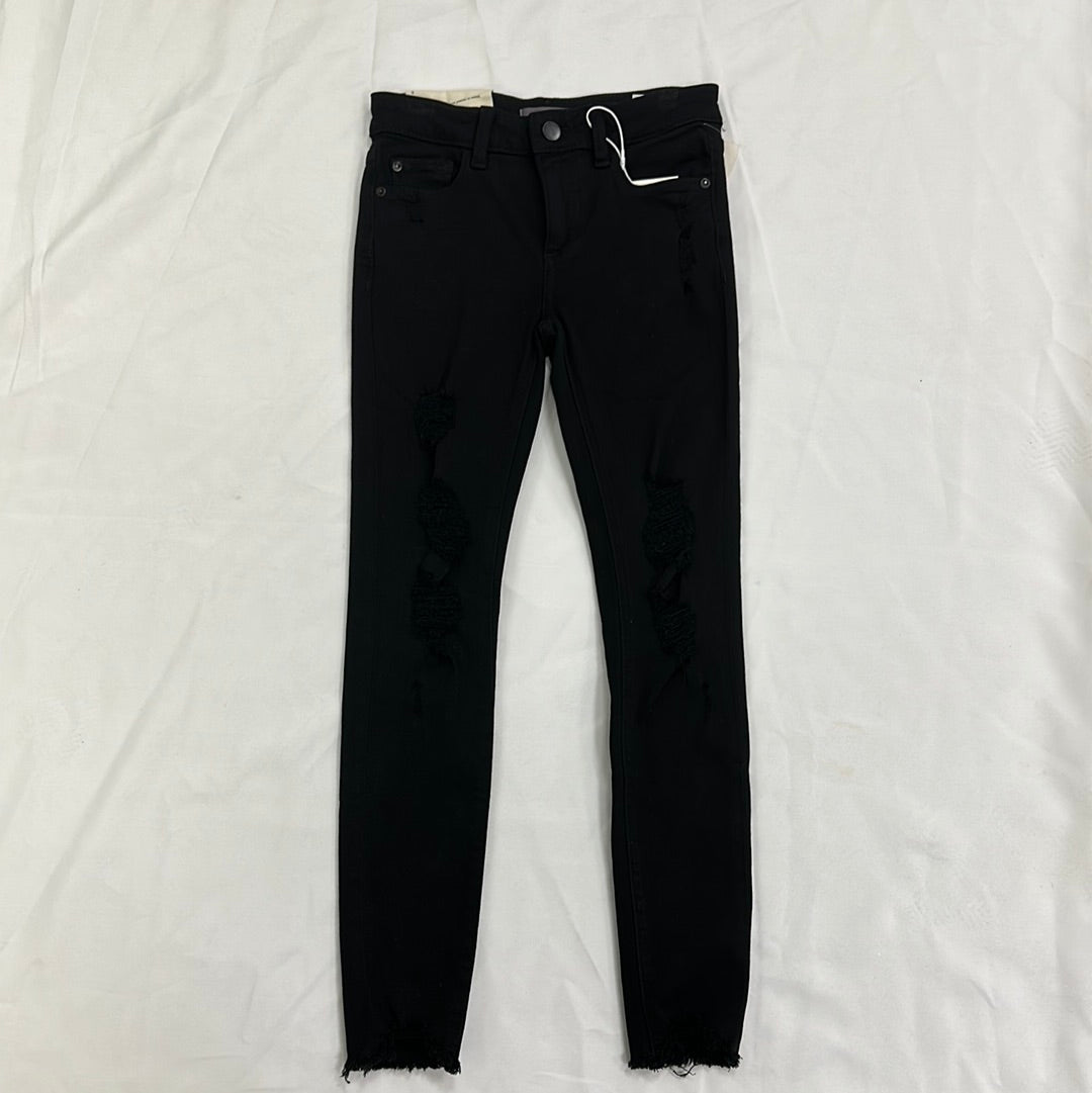 DL1961 Chloe Skinny with holes (Black Distressed)
