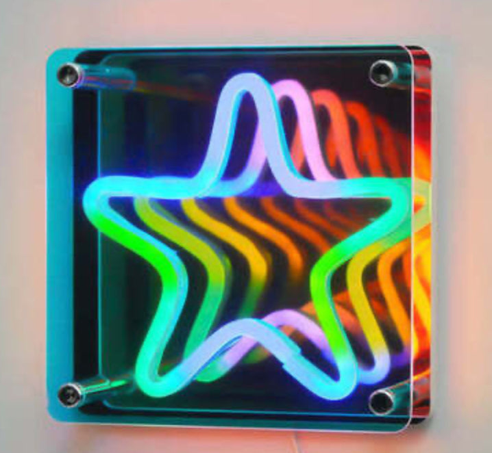 Neon Star 3D Effect