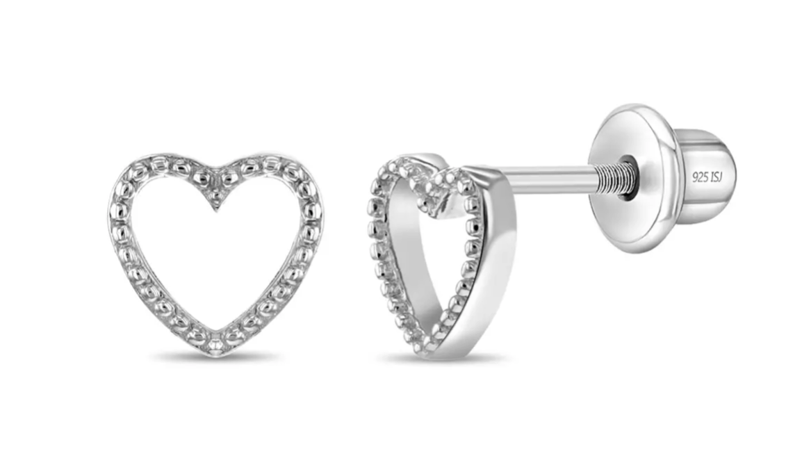 In Season Open Heart Studs