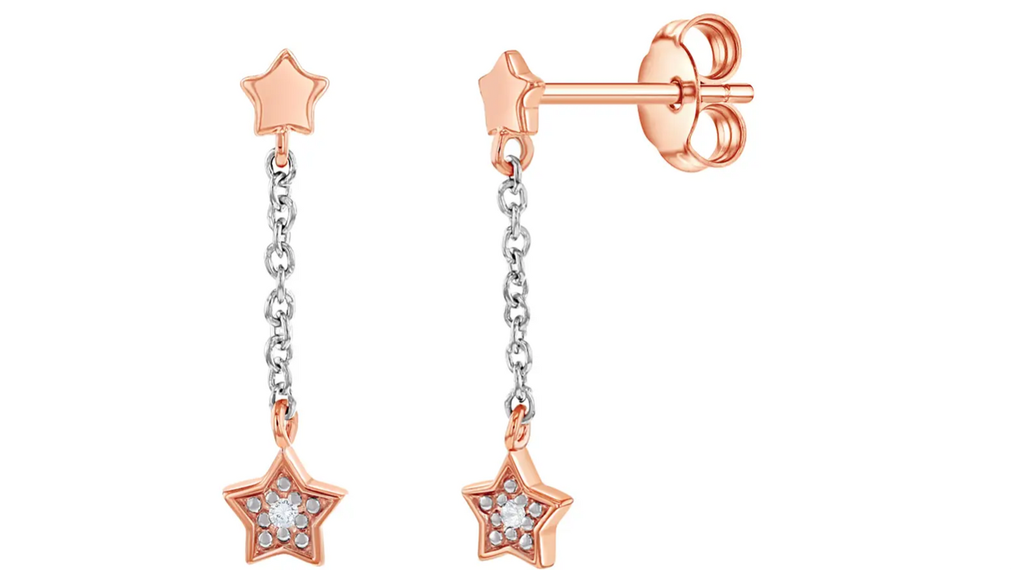In Season Dangle Star Studs