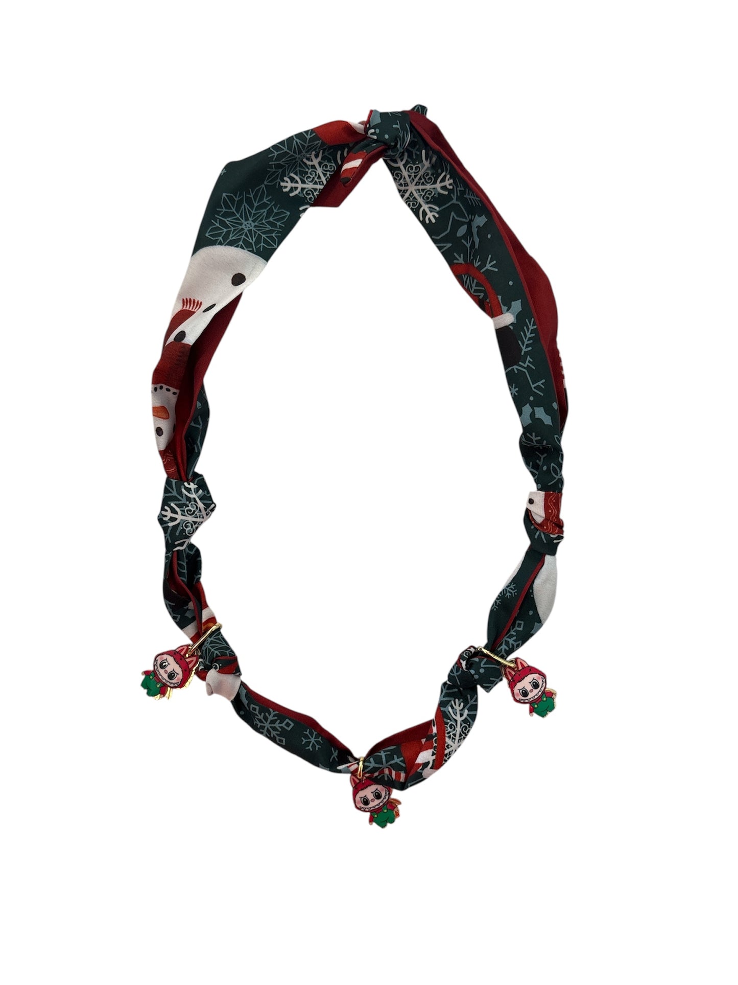Christmas Labubu Scarf Necklace