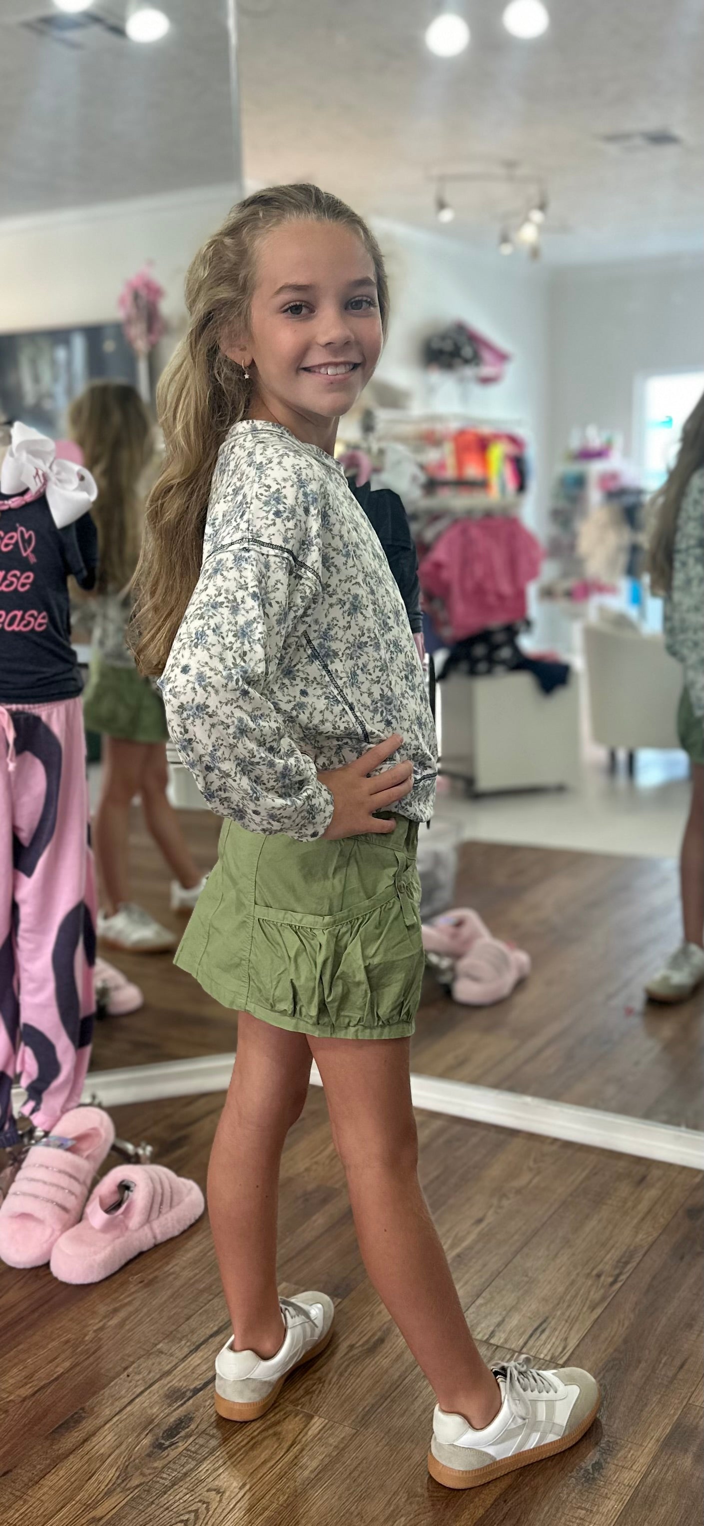 Off Shoulder Dolman Sweat Top