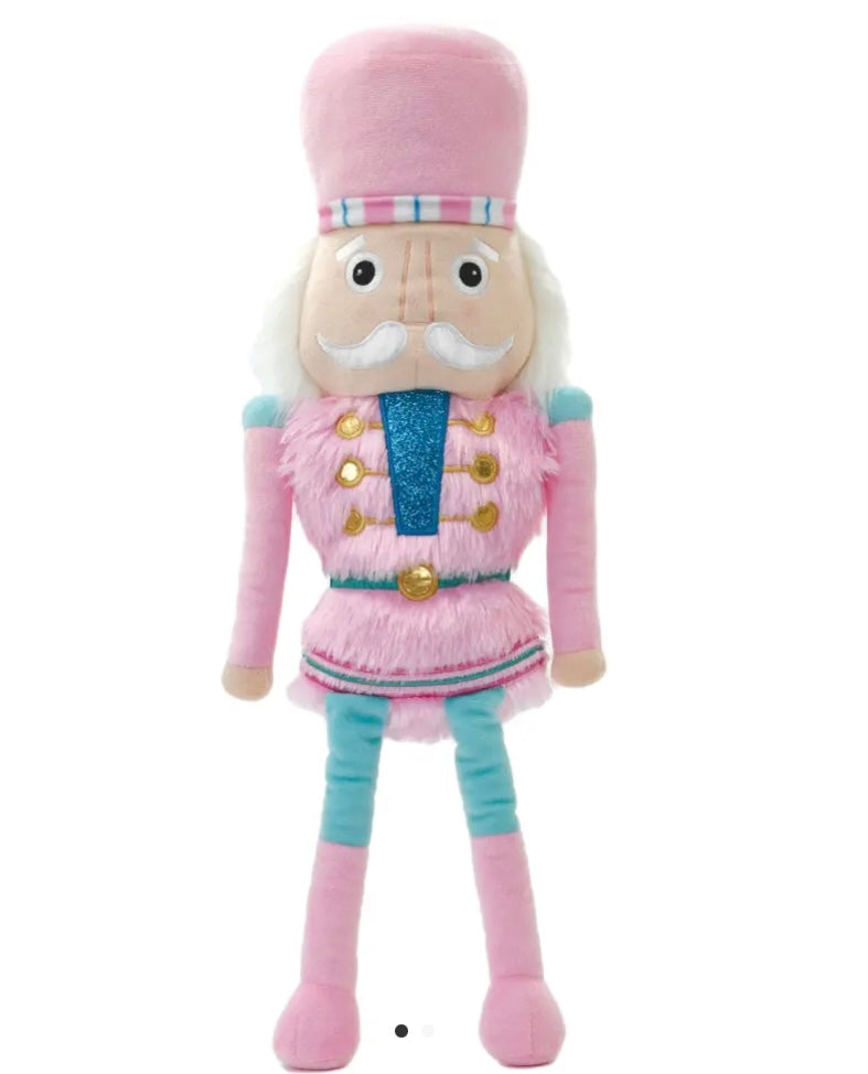 Iscream Pink Nutcracker Plush Ornament