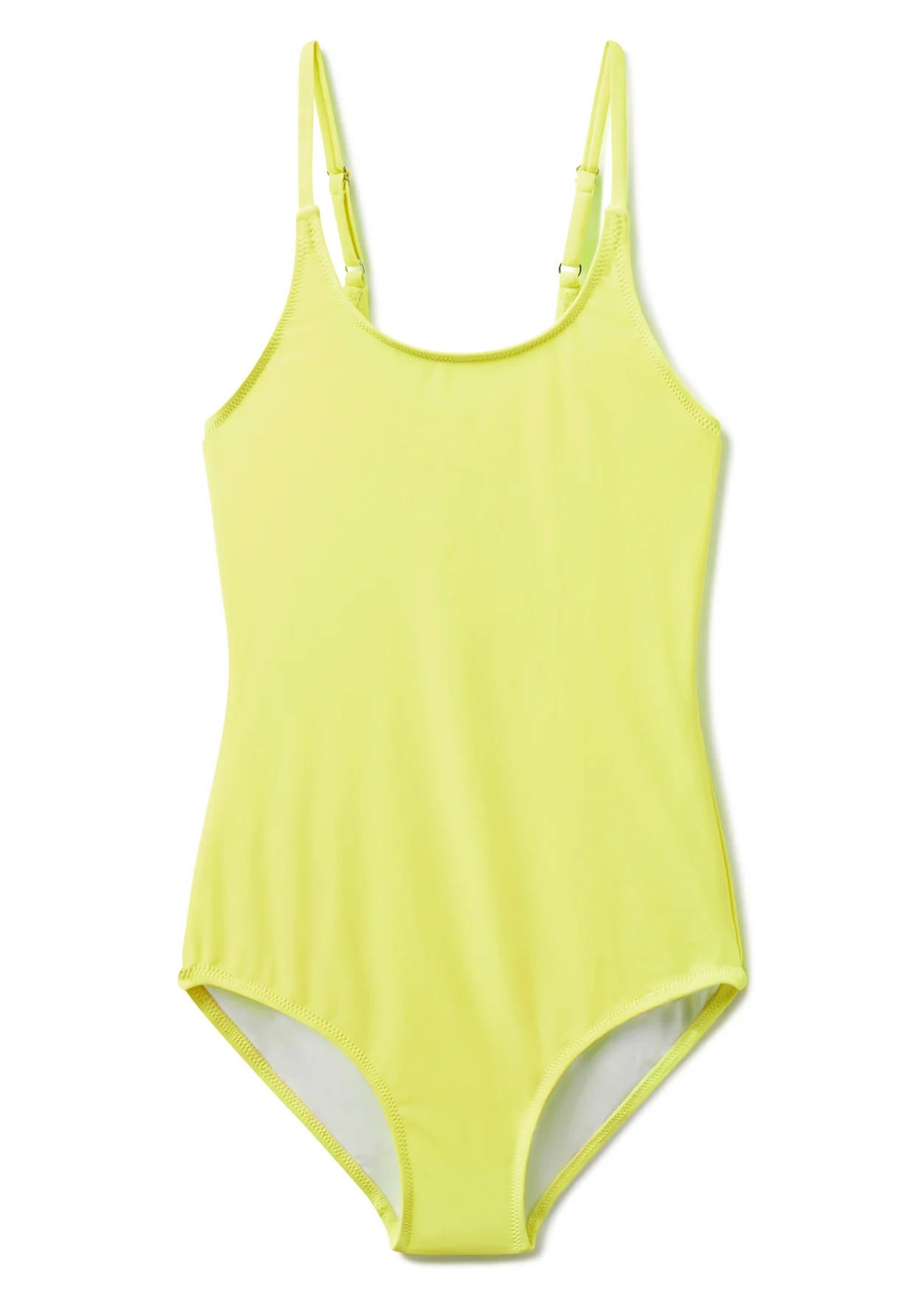 Neon yellow swimsuit