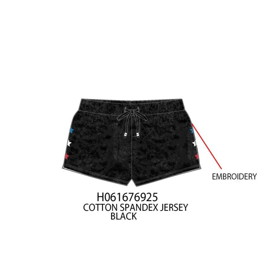 Shorts w/ embroidered stars