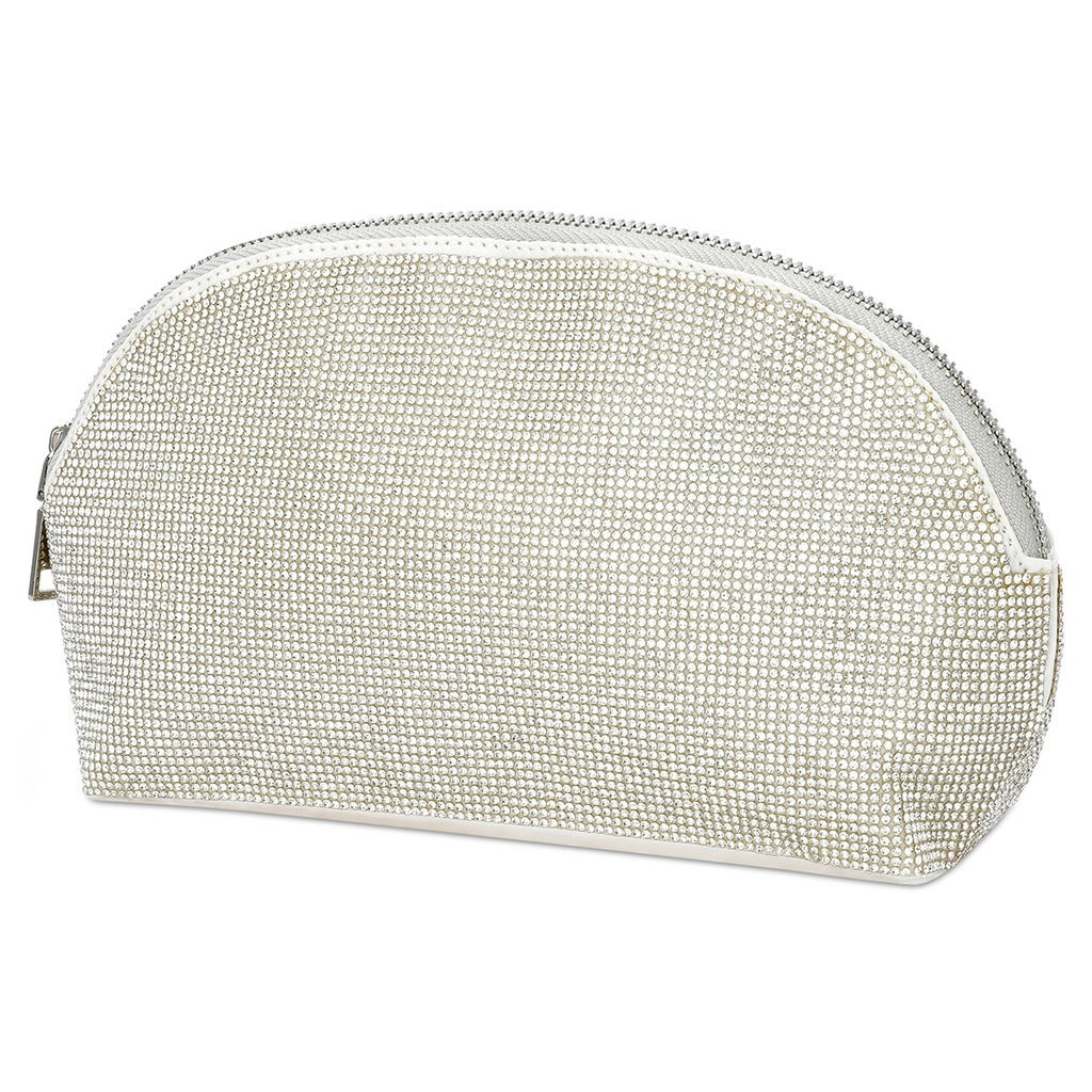 iSCREAM - White Crystal Oval Cosmetic Bag