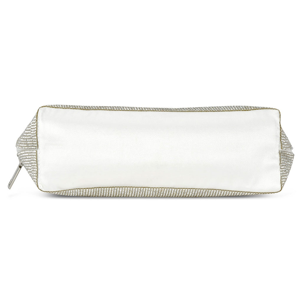 iSCREAM - White Crystal Oval Cosmetic Bag