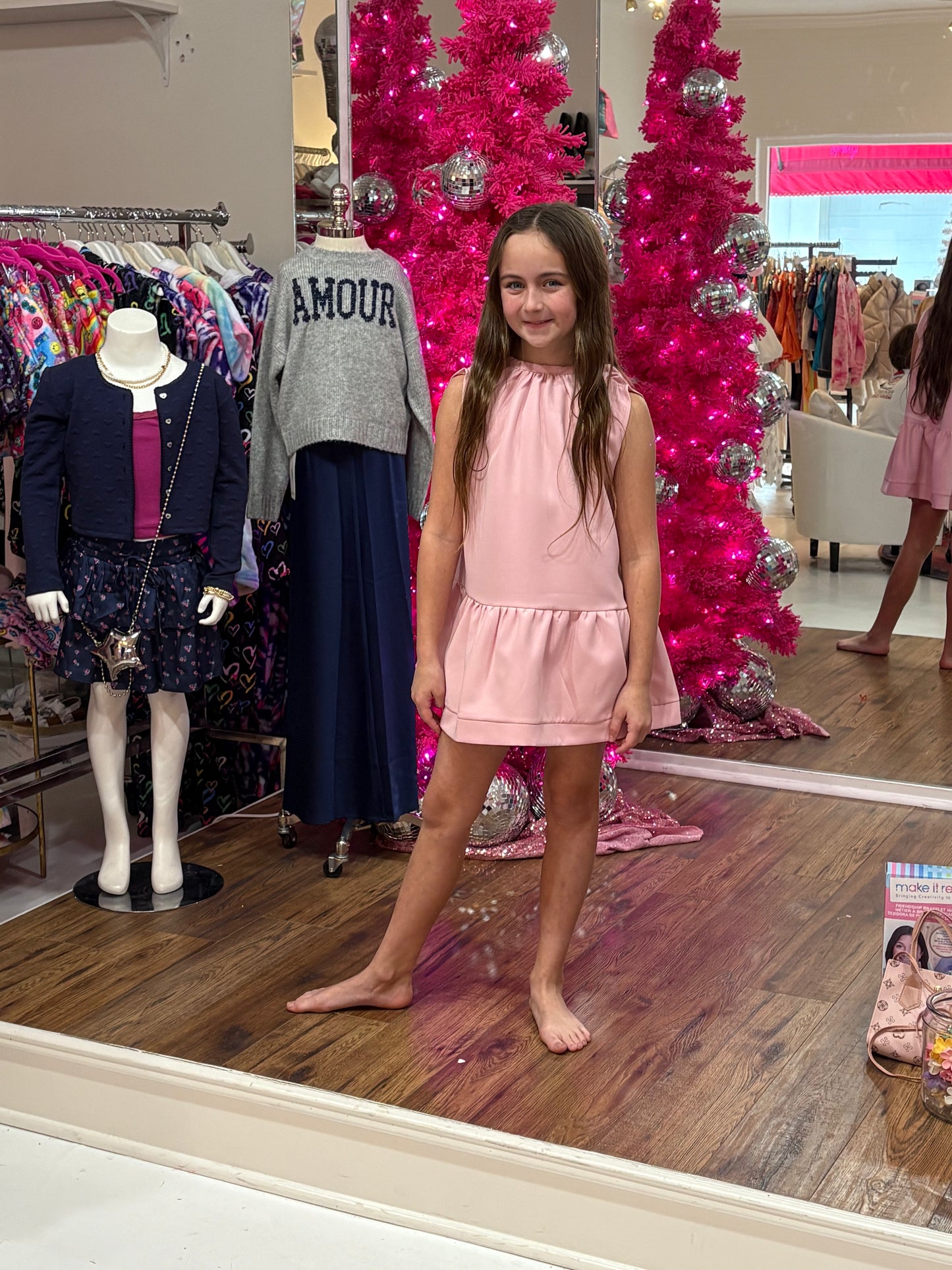 Light Pink Tie Dress