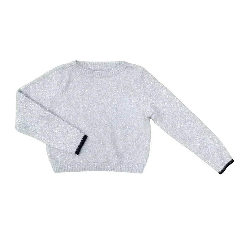 AW Silver Fuzzy Sweater