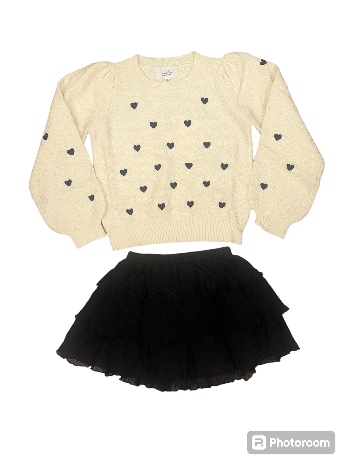 Sadie & Sage Heart Sweater
