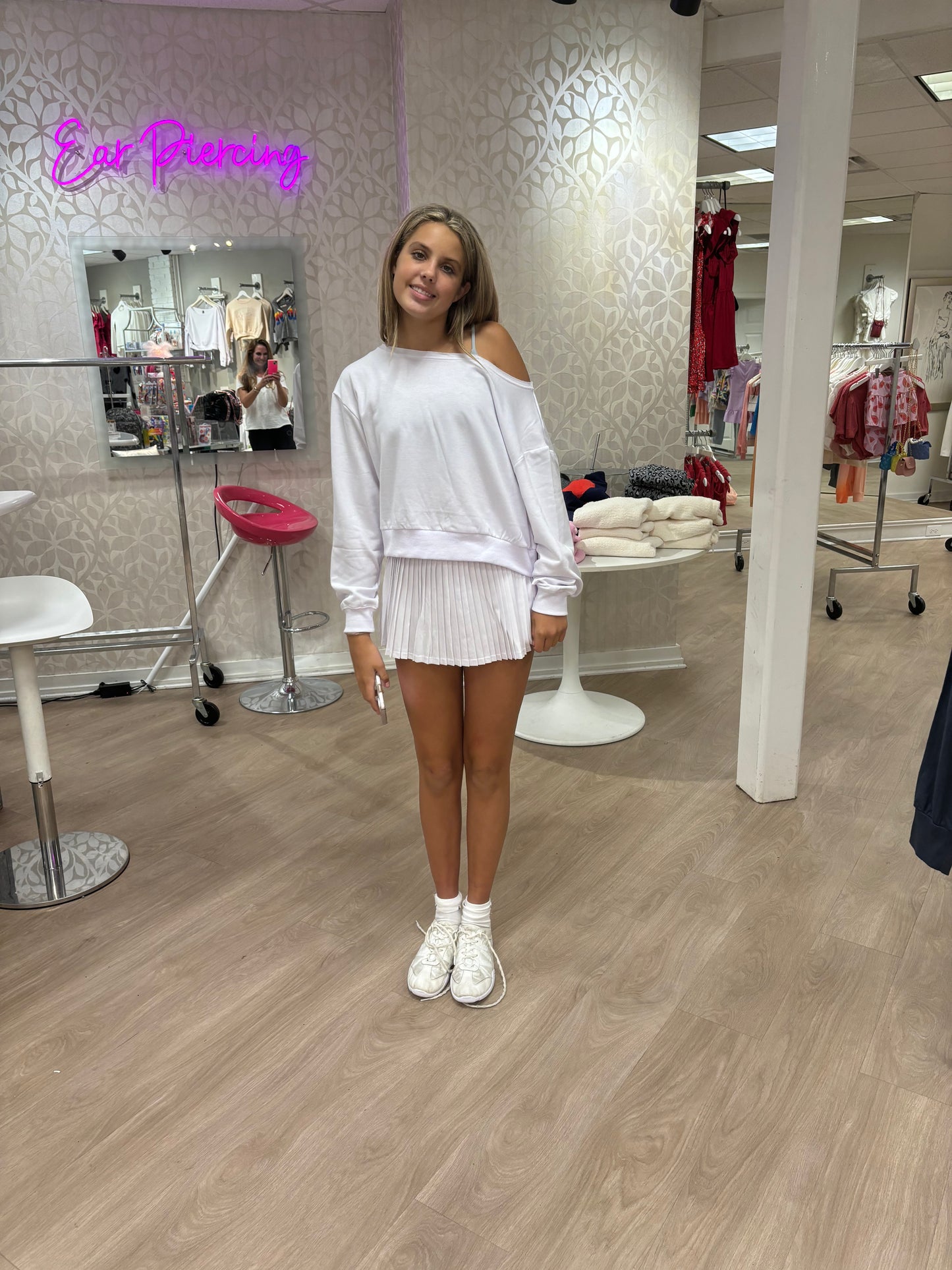 Cloud Off the Shoulder Sweatshirt