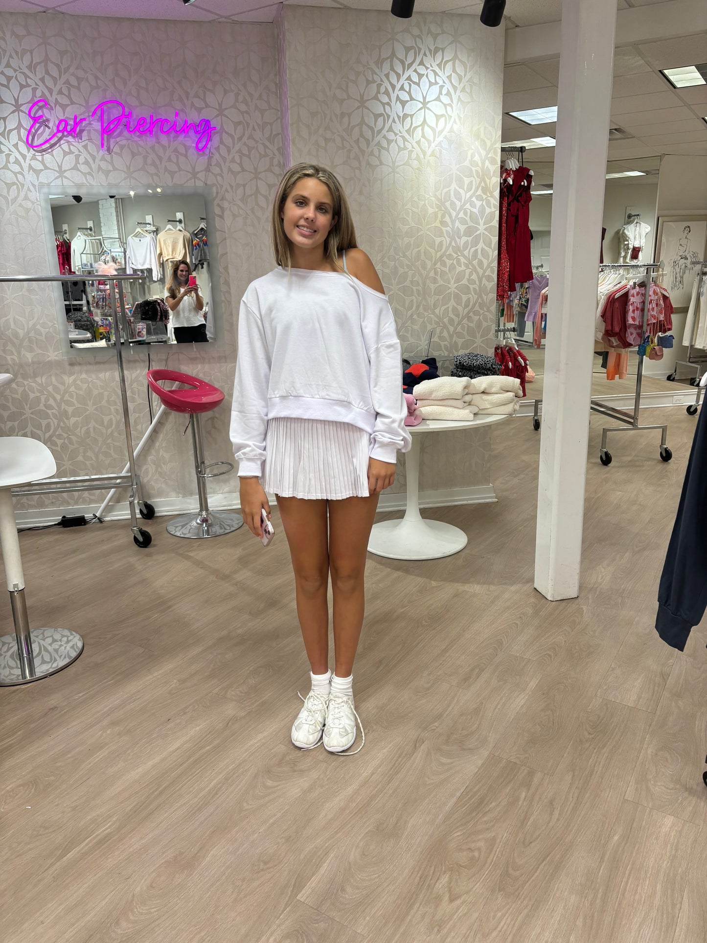 Cloud Off the Shoulder Sweatshirt