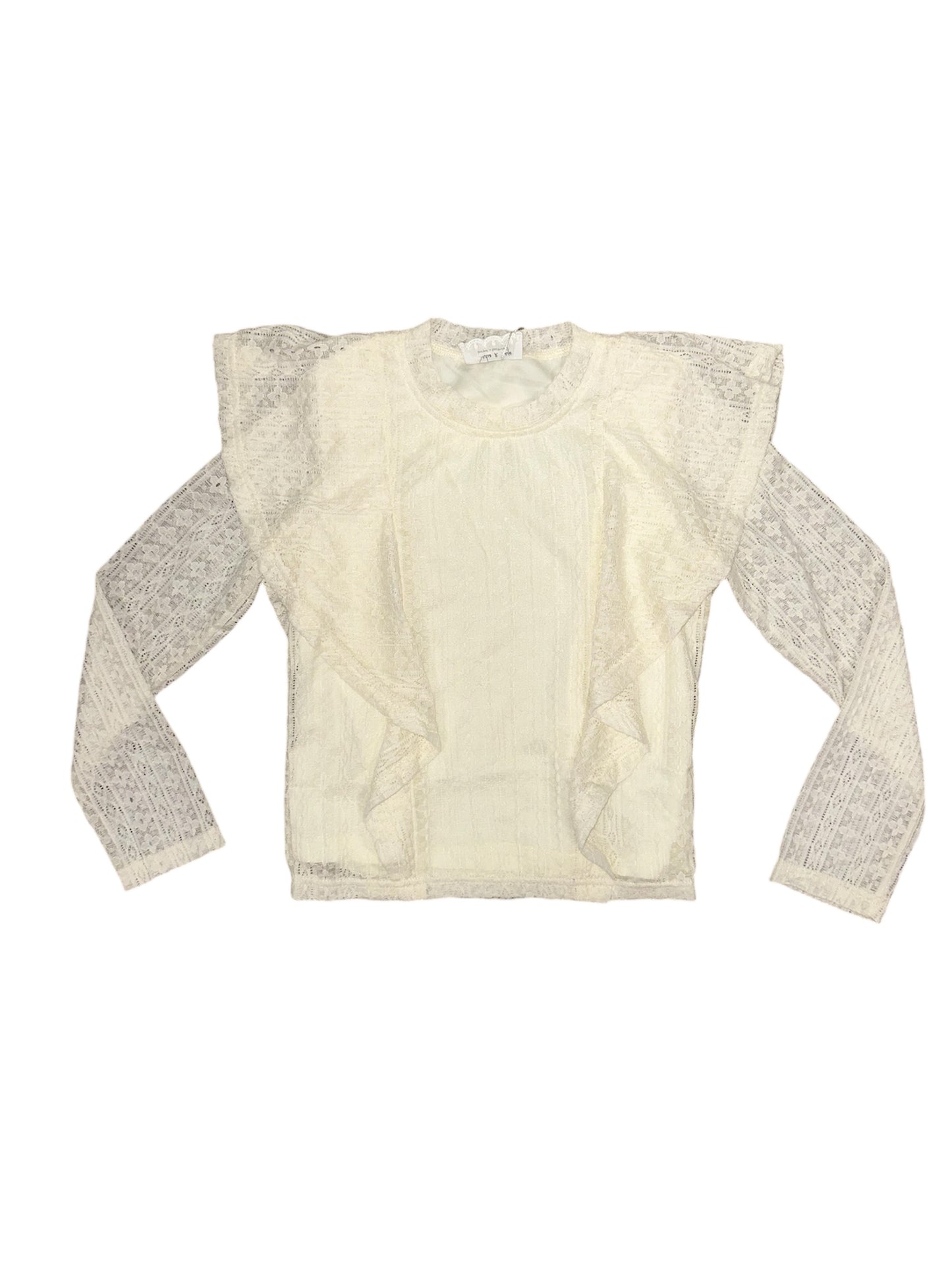 Flagship Stretch Lace Ruffle Top