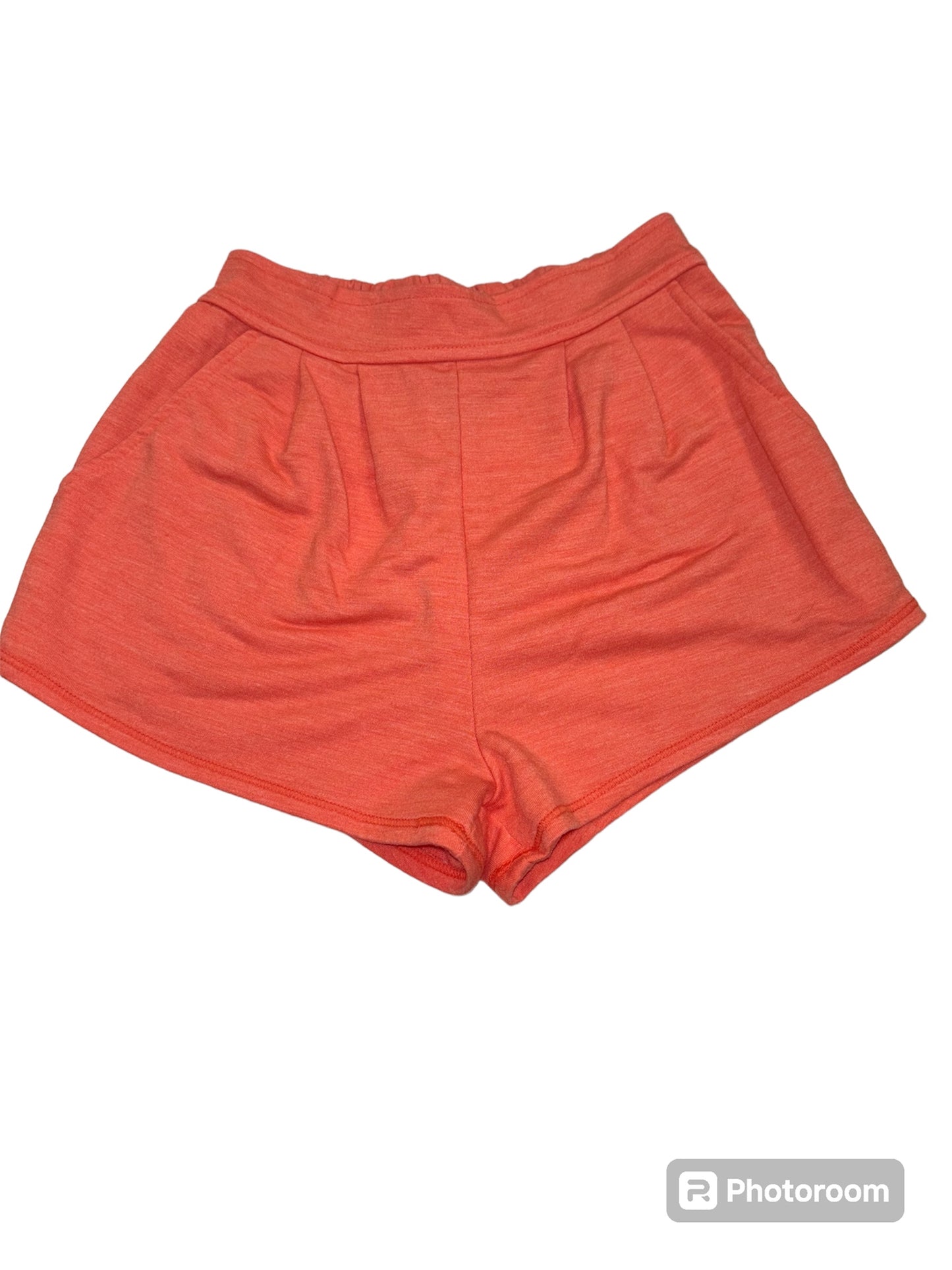 T2Love Tangerine Pleated Elastic Short