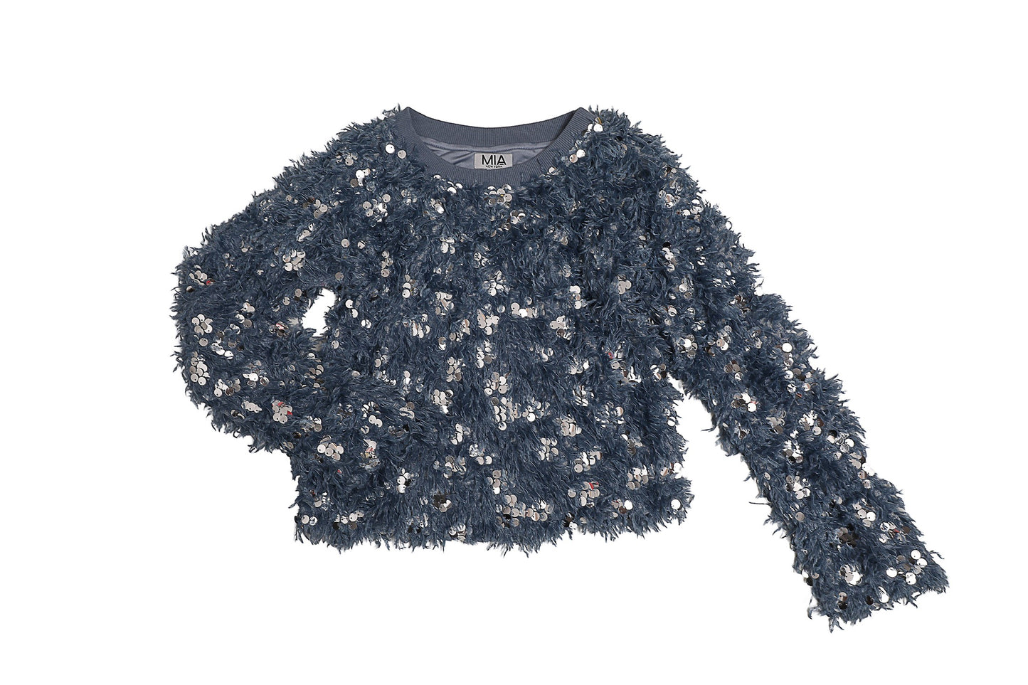 Texture Sweater Denim Blue