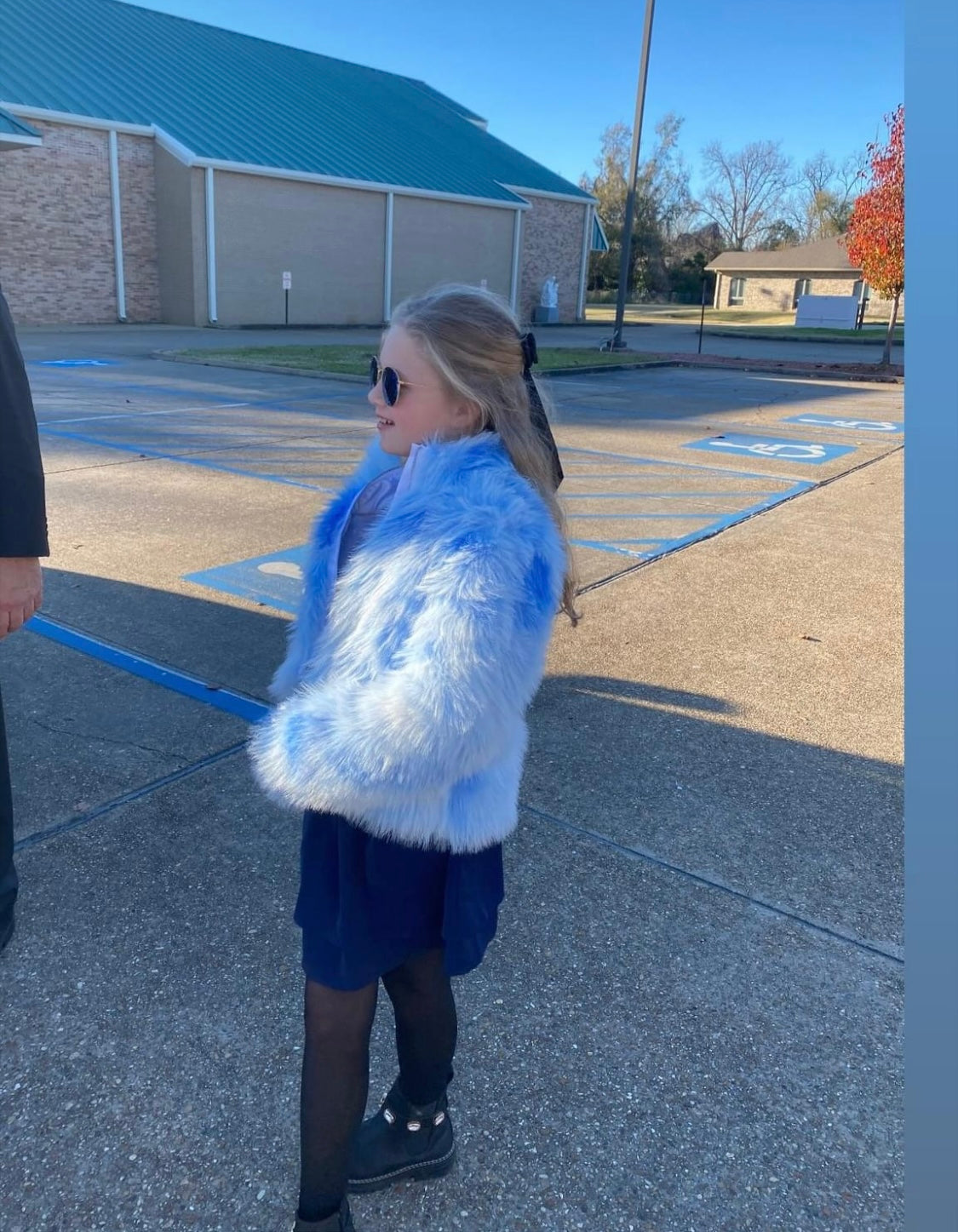 Blue MIA Fur Coat