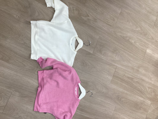 Fuzzy shoulder top/sweatshirt