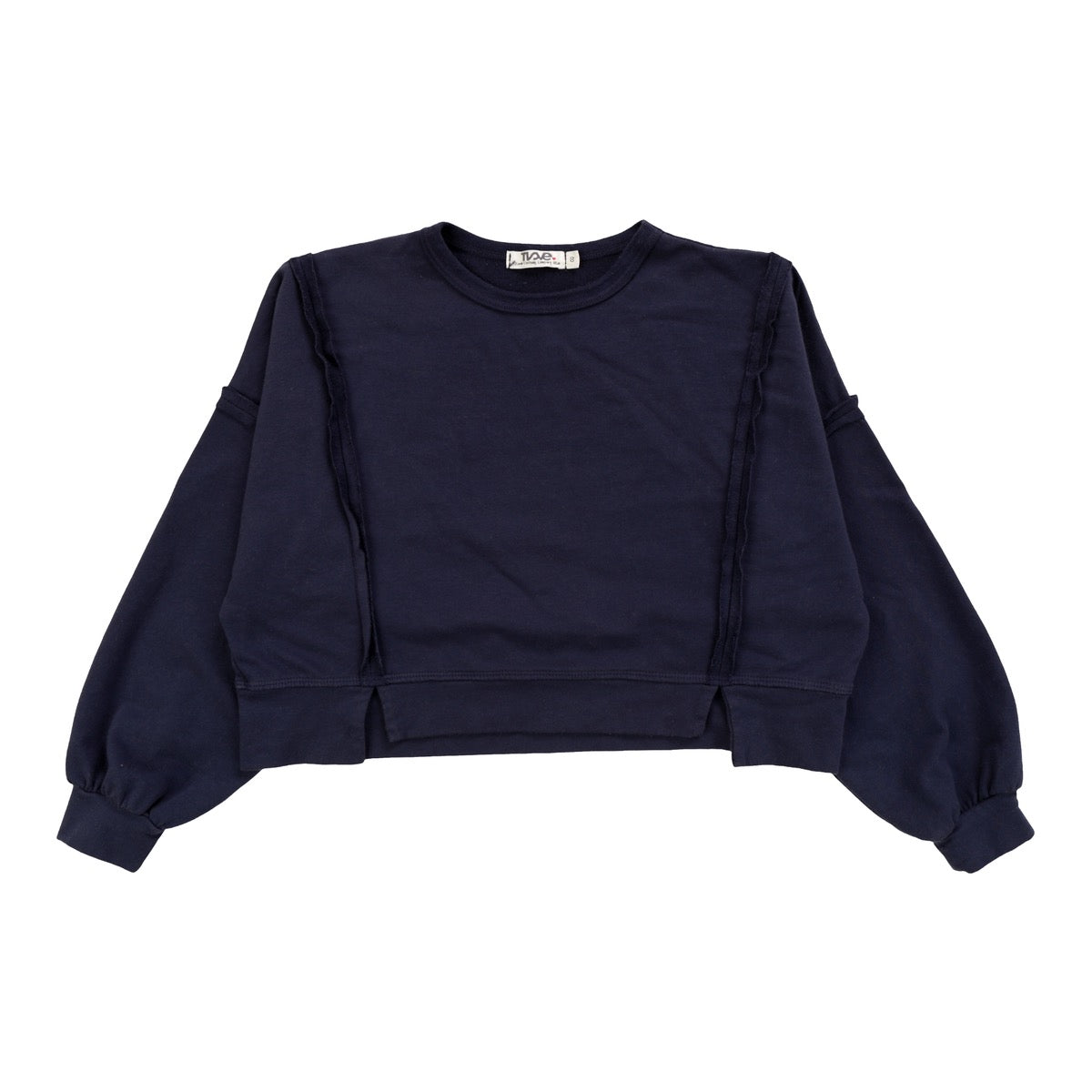 L/S RAW EDGE H/L SLIT WIDE TOP