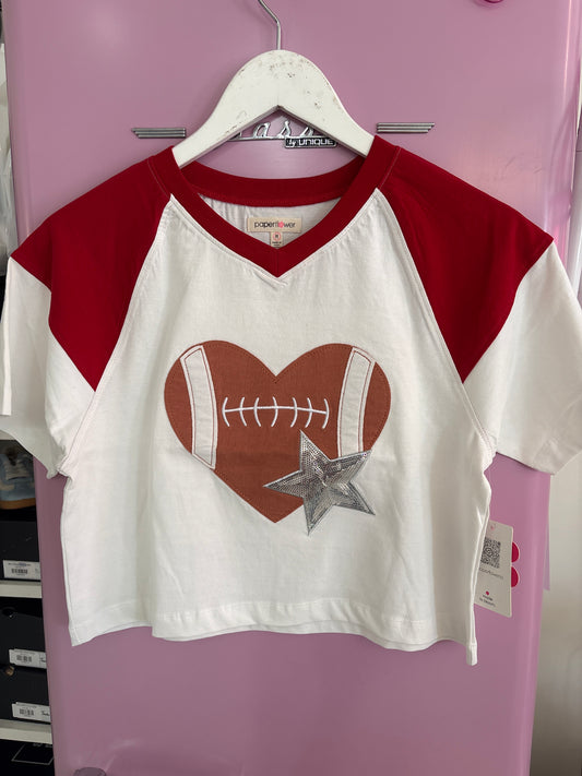 Football Heart Tee