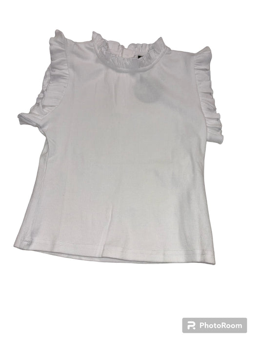 Little Olin White Ruffle Shirt