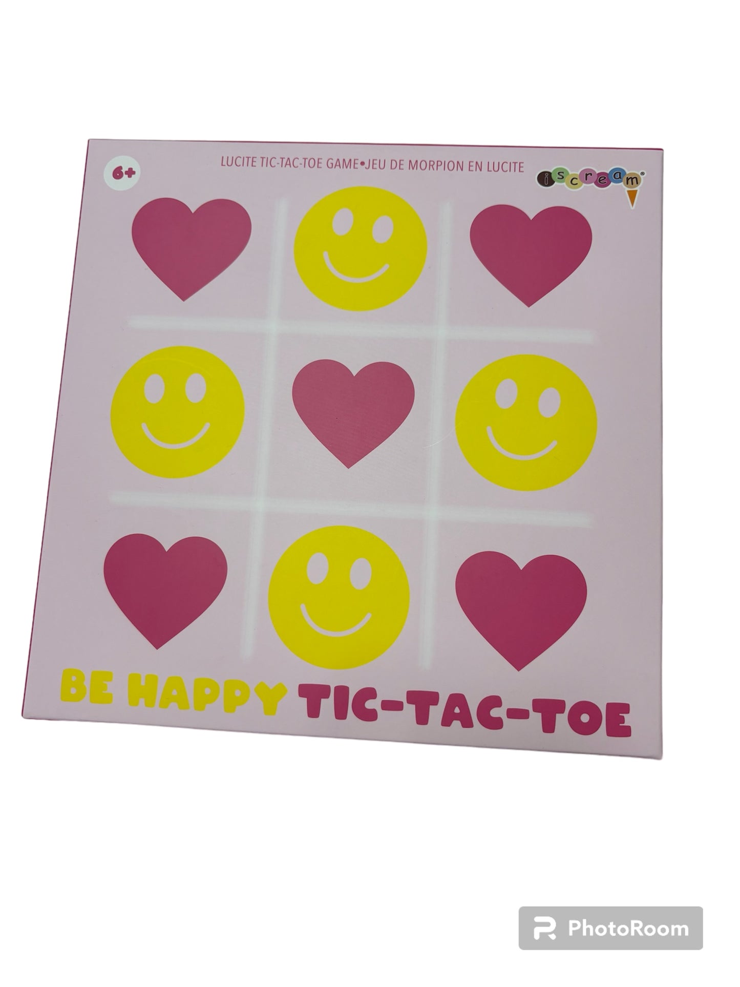 iScream Happy Lucite Tic Tac Toe