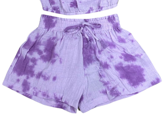 FBZ Purple Tie Dye Short