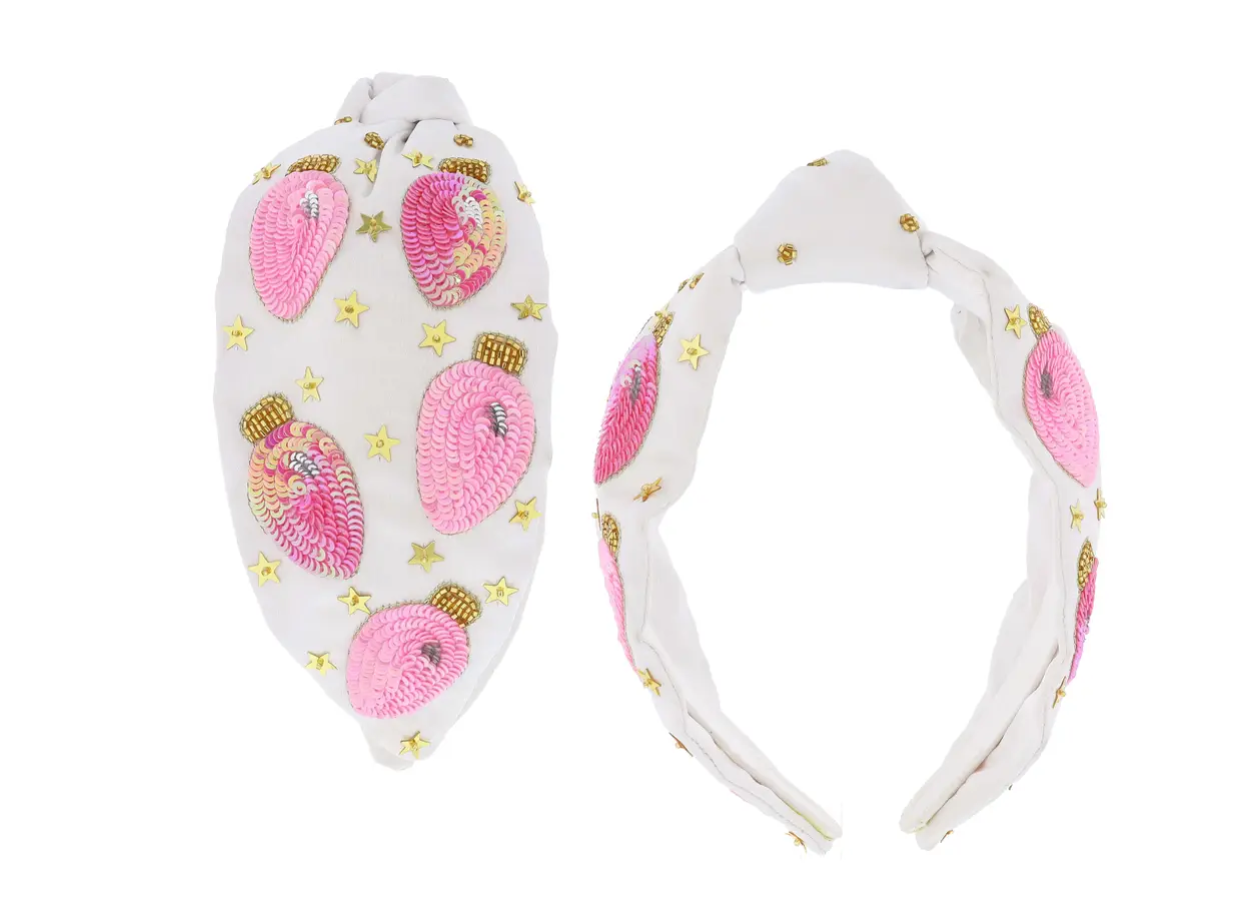 Jane Marie Pink Christmas Lights Headband