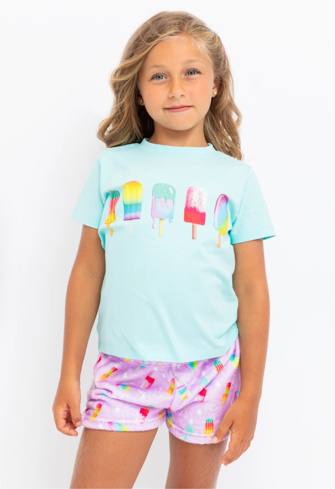 Preppy Goose Popsicle Plush Lounge Shorts