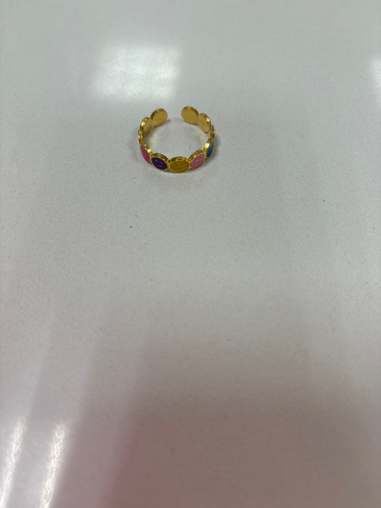 Kiki & Livy Multi Color Smiley Rings