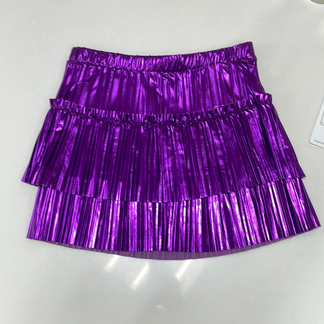 Mia purple pleated mini