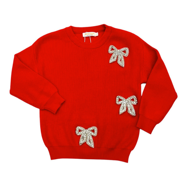 TweenStyle Bow Crewneck Sweater