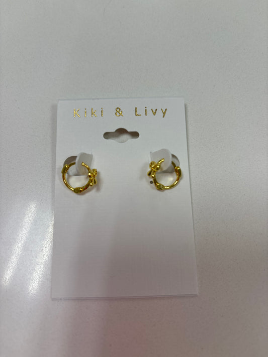 Kiki & Livy Gold Bow Huggers