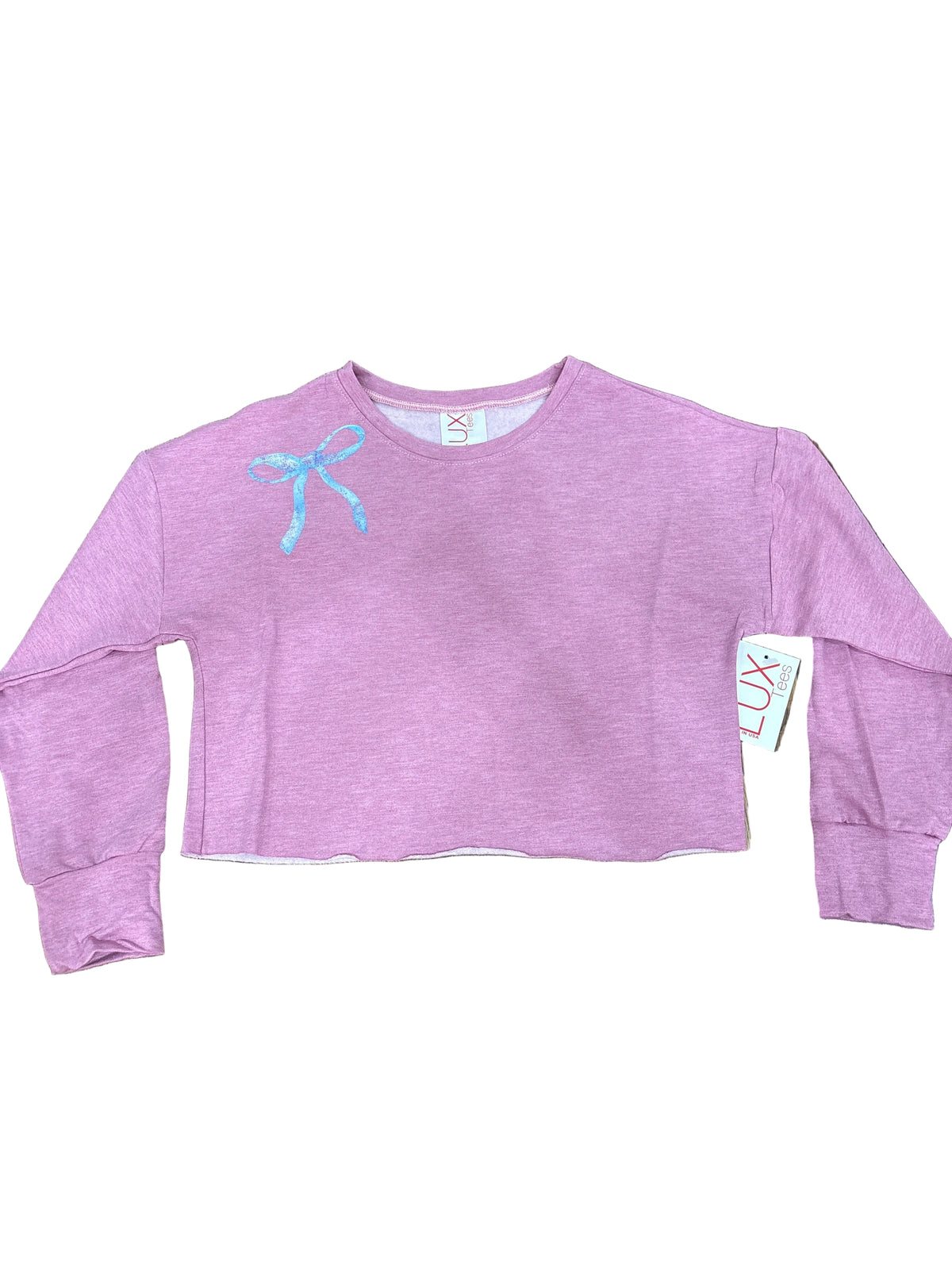 Bow Cropped Sweatshirt