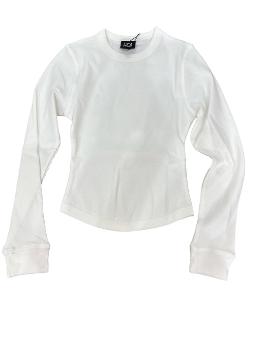White Ribbed Top