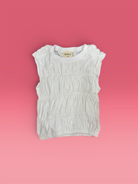 Cotton Jersey Tiered Smocked Tank