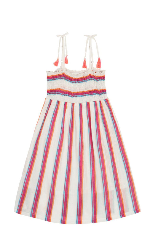 Shirred Strappy Sundress