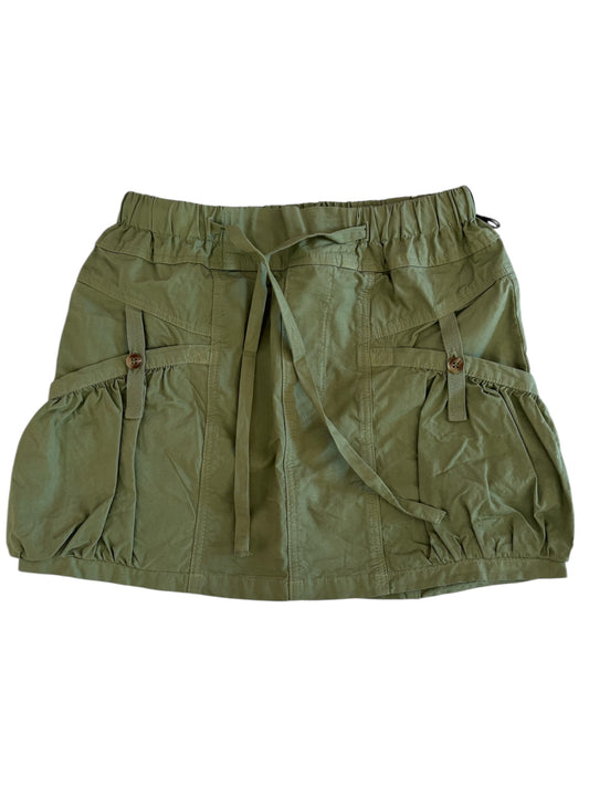 Matcha Cotton Utility Skirt
