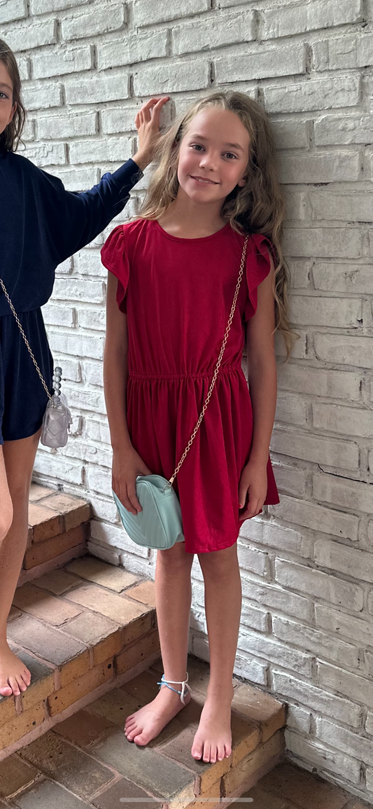 ERGE microsuede dress