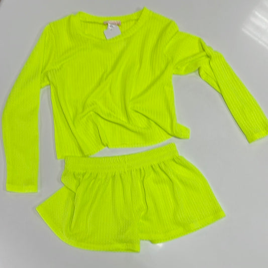Tweenstyle neon waffle shorts