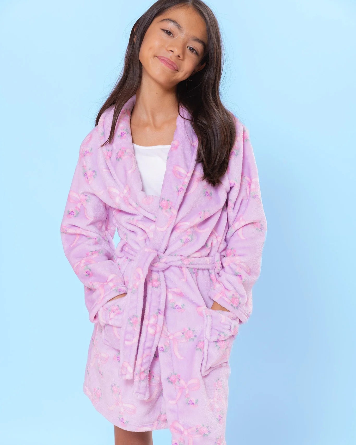 Bow bath robe