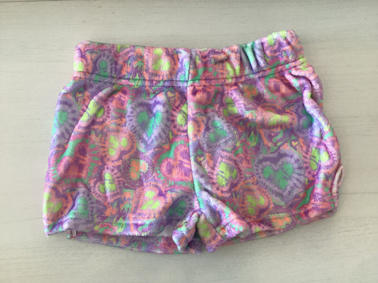 Preppy Goose tie dye plush shorts