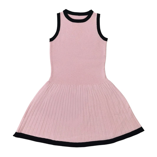 Little Olin Pink Sweater Knit Dress