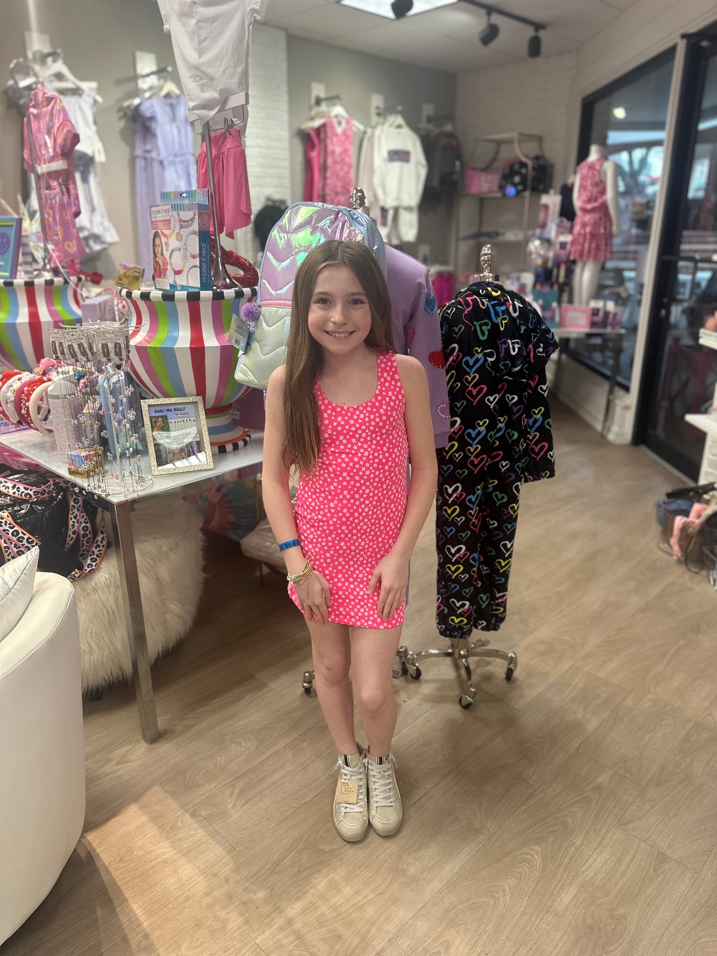 FBZ Pink Mini Daisy Dress