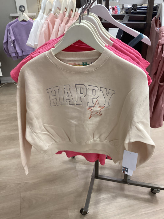 Vintage Havana Happy Stitched Crew