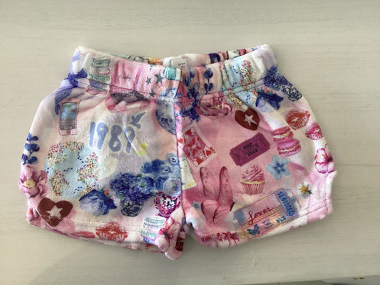 Preppy Goose pop princess plush shorts