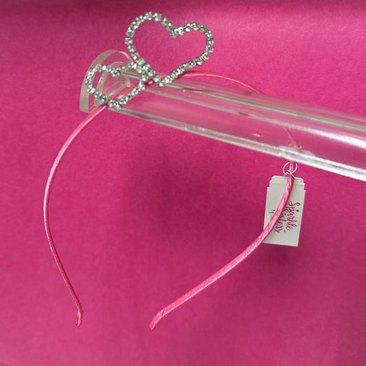Heart Rhinestone Headband